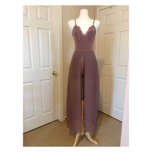 Mauve Small Romper short- Dress